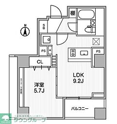 Lighthouse西新宿 1LDKの間取図画像