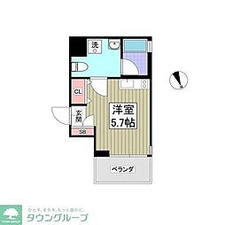 FARE中野6 ワンルームの間取図画像