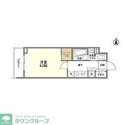 コンフォリア桜上水 1Kの間取図画像