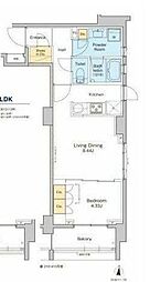 プラウドフラット中野 1LDKの間取図画像