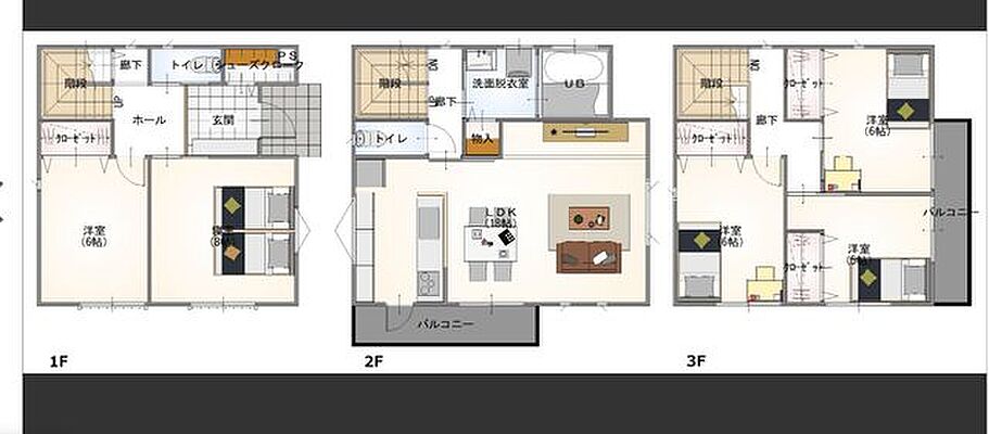 間取り 瑞穂市別府IV　新築戸建