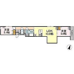 間取図画像 2LDK