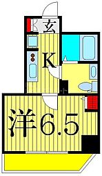 京成押上線 京成立石駅 徒歩9分の賃貸マンション 7階1Kの間取り