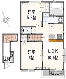 間取図画像 2LDK