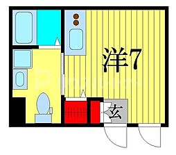 SperanzaTokyo ワンルームの間取図画像