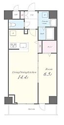 HorizonResidence 1LDKの間取図画像
