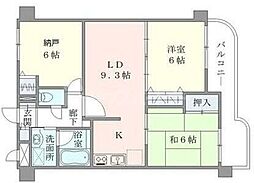 ベルメゾン南篠崎 2SLDKの間取図画像