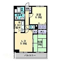 フィネス来夢 302 ｜ 香川県高松市松縄町1085-8（賃貸マンション2LDK・2階・58.74㎡） その2