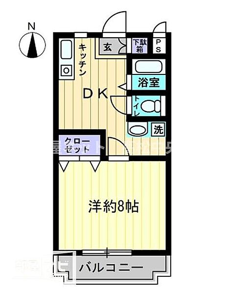 ロビイプライズ 402｜香川県高松市三名町(賃貸マンション1DK・4階・31.54㎡)の写真 その2