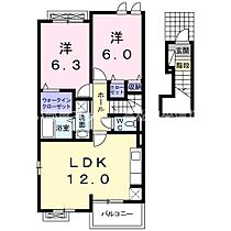 ＨＡＲＵＫＵ　80　Ａ 202 ｜ 香川県観音寺市出作町250番地（賃貸アパート2LDK・2階・57.76㎡） その2