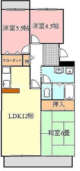 パストラル21 302｜香川県高松市円座町(賃貸アパート3LDK・3階・70.47㎡)の写真 その2