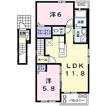 フレスクーラＣ 201 ｜ 香川県東かがわ市中筋123番地4（賃貸アパート2LDK・2階・56.72㎡） その2