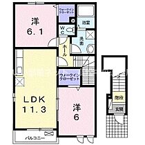 エスポア　トロワ 201 ｜ 香川県高松市元山町248番地4（賃貸アパート2LDK・2階・57.63㎡） その2