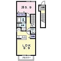 メーディオ黒渕 204 ｜ 香川県観音寺市柞田町乙1478番地1（賃貸アパート1LDK・2階・41.98㎡） その2