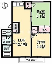 フレグランス飯山 D棟 D201 ｜ 香川県丸亀市飯山町川原（賃貸アパート2LDK・2階・50.78㎡） その2