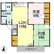 セジュールKEI Ｃ棟 101 ｜ 香川県坂出市川津町（賃貸アパート2LDK・1階・53.43㎡） その2