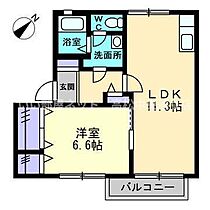 梨の木ハイツ A101 ｜ 香川県綾歌郡宇多津町大字東分1368-1（賃貸アパート1LDK・1階・43.75㎡） その2