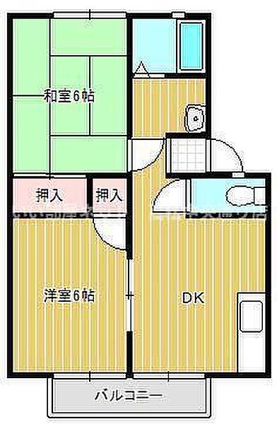 パナハイツドリーム坂出Ｃ棟 101｜香川県坂出市久米町1丁目(賃貸アパート2DK・1階・44.29㎡)の写真 その2