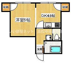 コメイ第3ビル 302 ｜ 香川県高松市御坊町5-8（賃貸マンション1R・3階・32.60㎡） その2