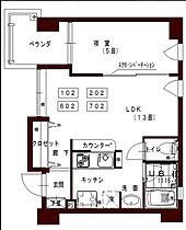 コリドール丸の内パーク 102 ｜ 香川県高松市丸の内13-16（賃貸マンション1LDK・1階・34.31㎡） その2