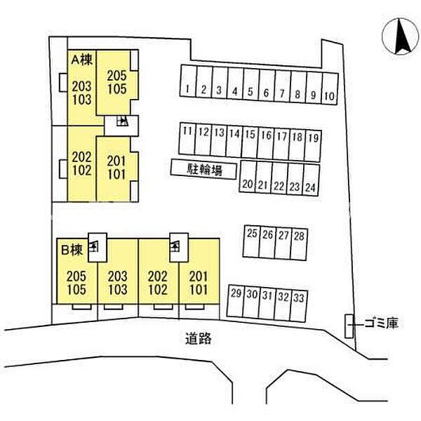 リリックガーデン B棟 102｜香川県高松市新田町甲(賃貸アパート2LDK・1階・59.28㎡)の写真 その18