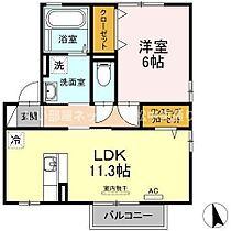 グーラテース 201 ｜ 香川県高松市伏石町（賃貸アパート1LDK・2階・45.45㎡） その2