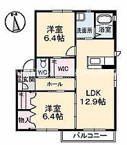 グランマスト林町 A棟 101 ｜ 香川県高松市林町（賃貸アパート2LDK・1階・61.60㎡） その2