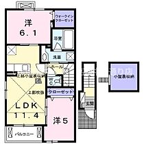 クラール宇多津Ａ 201 ｜ 香川県綾歌郡宇多津町大字東分2022番地1（賃貸アパート2LDK・2階・55.12㎡） その2