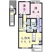 サン・ハーモニーＣ 202 ｜ 香川県高松市香西北町417番地5（賃貸アパート2LDK・2階・58.78㎡） その2