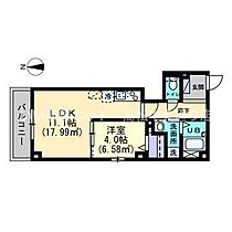 FRAME 304 ｜ 香川県高松市藤塚町2丁目1-14（賃貸マンション1LDK・3階・39.41㎡） その2