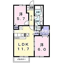 アヴェニューノムラ B102 ｜ 香川県高松市国分寺町新居107-3（賃貸アパート2LDK・1階・55.58㎡） その2