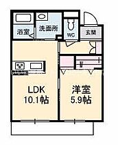 La luce 103 ｜ 香川県高松市東山崎町（賃貸マンション1LDK・1階・42.08㎡） その2