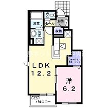 ティファニー　I 104 ｜ 香川県高松市春日町1167番地4（賃貸アパート1LDK・1階・45.19㎡） その2