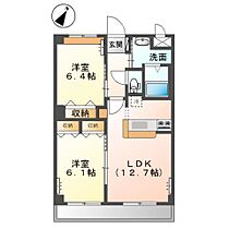 ピーチ・ヒルズII 105 ｜ 香川県丸亀市川西町北163-1（賃貸アパート2LDK・1階・57.33㎡） その2