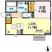 Nagomi 105 ｜ 香川県高松市太田上町（賃貸アパート1LDK・1階・40.26㎡） その2