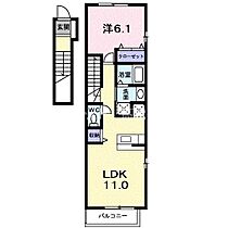 アート・メゾン　Ａ 201 ｜ 香川県綾歌郡宇多津町新開2392番地1（賃貸アパート1LDK・2階・44.90㎡） その2