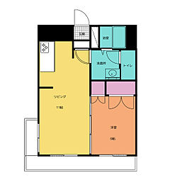パレスヒルズ21 2Kの間取図画像