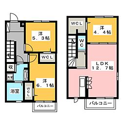 グレーシアン 1階3LDKの間取り