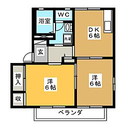 間取図画像 2DK