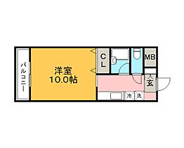 福岡県久留米市東櫛原町1321-5（賃貸マンション1K・1階・27.00㎡） その2