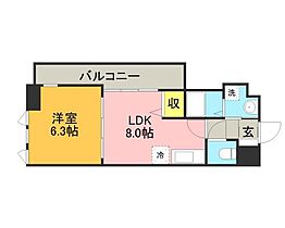 福岡県久留米市小頭町3-7（賃貸マンション1LDK・11階・31.69㎡） その2