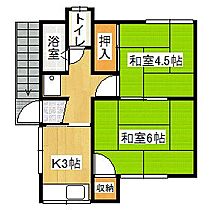 第一ふじ荘  ｜ 福岡県久留米市日ノ出町69-3（賃貸アパート2K・2階・27.00㎡） その2