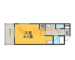 福岡県久留米市本町（賃貸マンション1R・3階・24.70㎡） その2