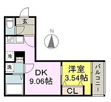 福岡県久留米市津福本町984-1（賃貸アパート1LDK・3階・30.83㎡） その2