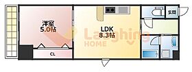 グランドシャルドン 402〇 ｜ 福岡県久留米市中央町38-20（賃貸マンション1LDK・4階・35.71㎡） その2