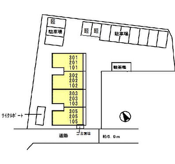 福岡県久留米市京町(賃貸アパート1LDK・1階・40.04㎡)の写真 その30