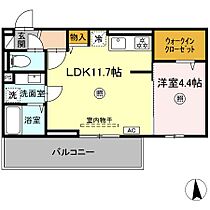 Augusta（オーガスタ） 202☆ ｜ 福岡県久留米市津福本町634-1（賃貸アパート1LDK・2階・39.77㎡） その2