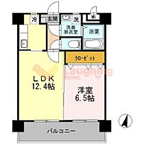 福岡県久留米市諏訪野町1562-4（賃貸マンション1LDK・6階・40.30㎡） その2