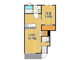 エスカレント広川 103 ｜ 福岡県八女郡広川町大字新代1389-345（賃貸アパート1LDK・1階・40.99㎡） その2