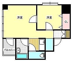 福岡県久留米市中央町38-23（賃貸マンション1K・5階・33.00㎡） その2